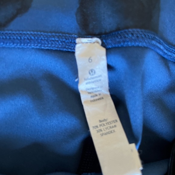 Lululemon Wunder Under Jumbo Inky Floral Black Inkwell - Picture 4 of 6